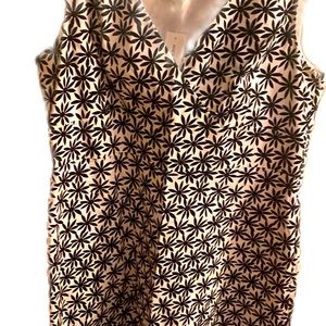 BRAND NEW w/tags!! Black floral dress w/side zipper, Sz 16